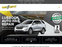 Tablet Screenshot of hail-depot.com